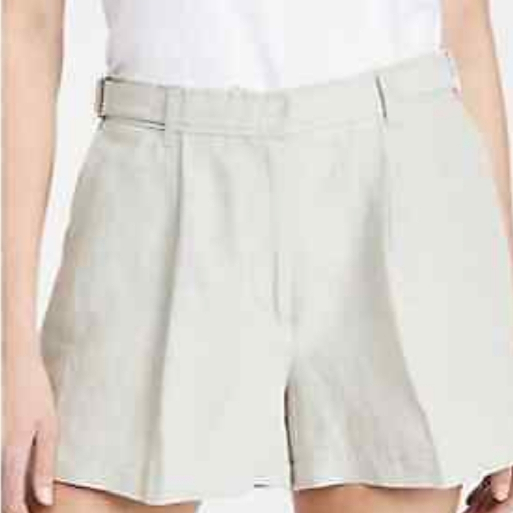 NEW! ATM ANTHONY THOMAS MELILLO Linen Blend Pleated Shorts 8. - Picture 2 of 7